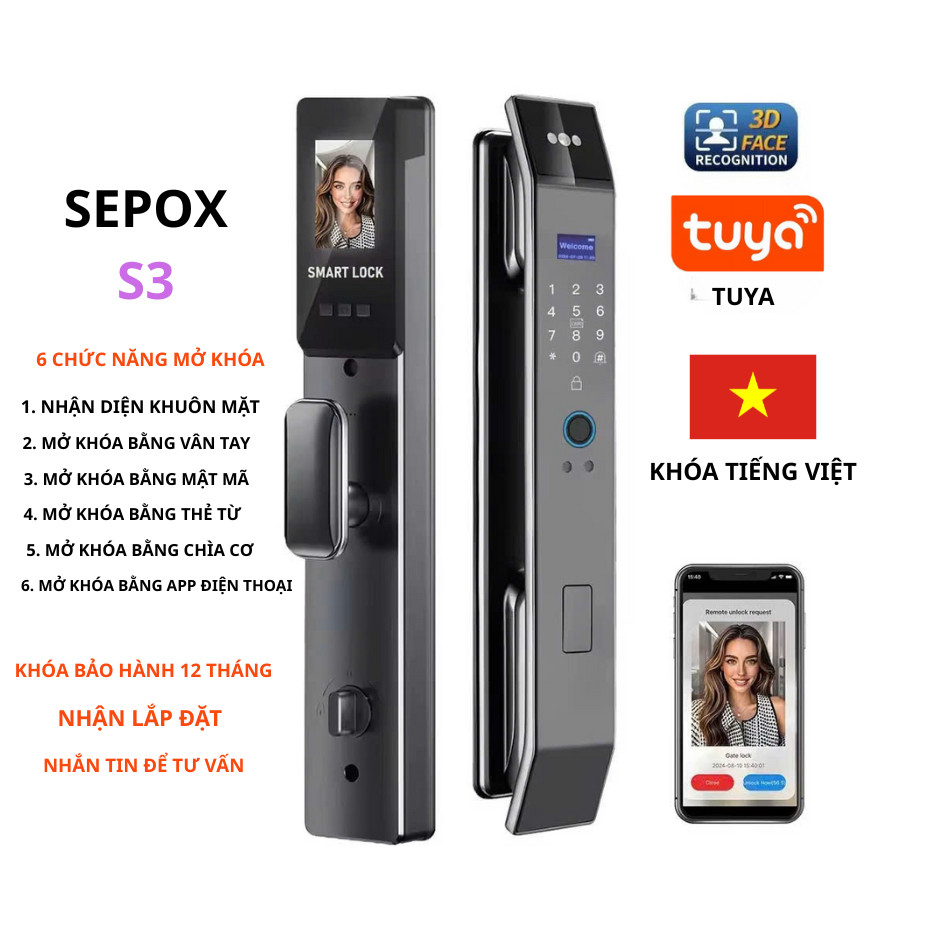 Review Khoá Nhận Diện Khuôn Mặt SEPOX S3: Giá, Tính Năng & Đánh Giá Chi Tiết