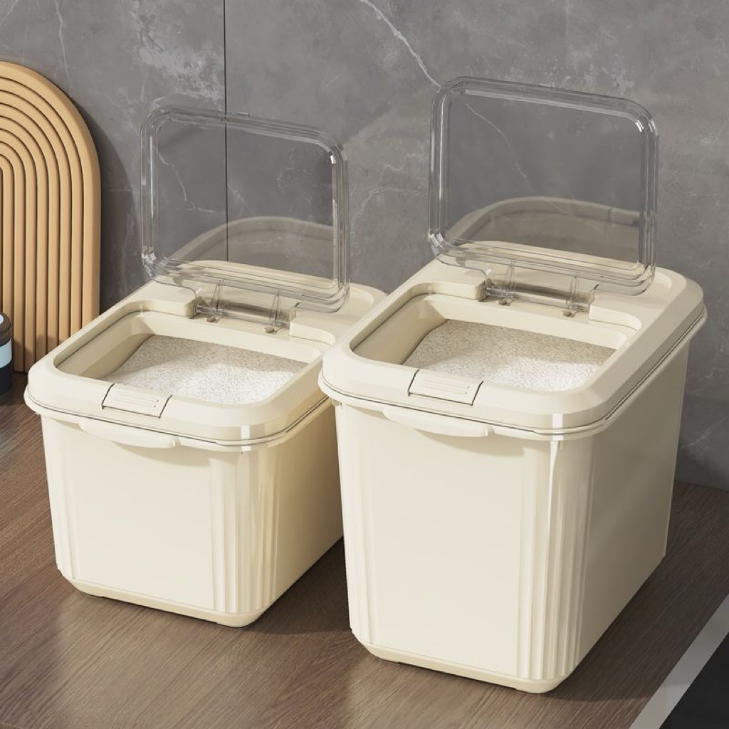 Thùng đựng gạo gia dụng – chống côn trùng, chống ẩm, kín khí giúp bảo quản ngũ cốc, gạo, bột mì.
