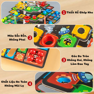 Đồ Chơi Cờ Bay 3 Tầng - Trò Chơi Giải Trí Vui Nhộn Gắn Kết Gia Đình Giúp Bé Phát Triển Não Bộ, Tư Duy Logic, Giao Tiếp