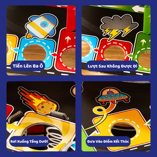 Đồ Chơi Cờ Bay 3 Tầng - Trò Chơi Giải Trí Vui Nhộn Gắn Kết Gia Đình Giúp Bé Phát Triển Não Bộ, Tư Duy Logic, Giao Tiếp