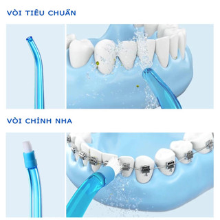 Máy Tăm Nước Cao Cấp Portable Water Flosser Tặng Kèm 4 Đầu Thay Kèm Sạc