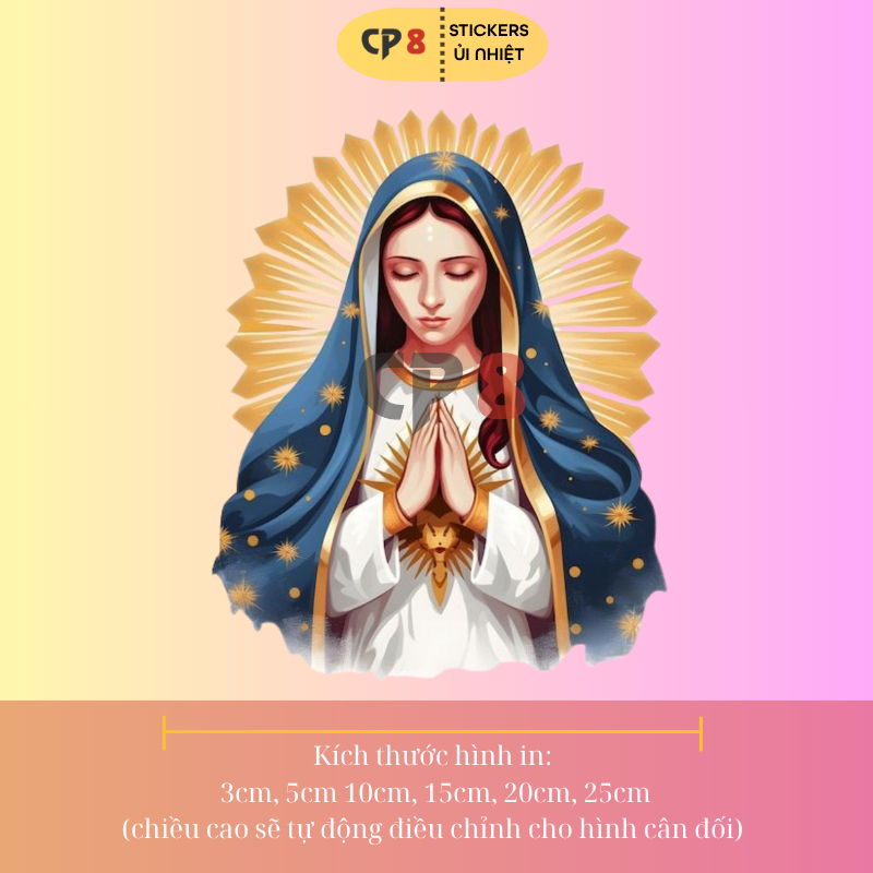 Bộ Hình In, Ủi Nhiệt Sticker Jesus 11 - CP8 PET Sticker