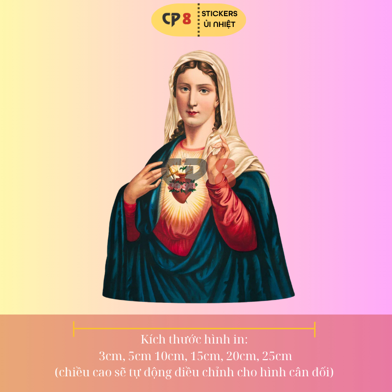 Bộ Hình In, Ủi Nhiệt Sticker Jesus 11 - CP8 PET Sticker