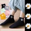 VỚ NỮ ĐẸP PHONG CÁCH TRẺ TRUNG CÁ TÍNH - Set 10 Đôi Tất Nữ Cotton Cổ Ngắn Kèm Túi Rút,Combo 10 Đôi Tất Họa Tiết Hoa Cúc
