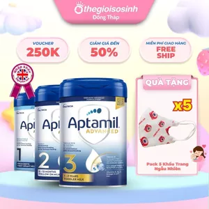 Sữa Aptamil Advanced UK Anh Quốc Số 1,2,3 - Sữa Bột Công Thức 800g TGSSĐT