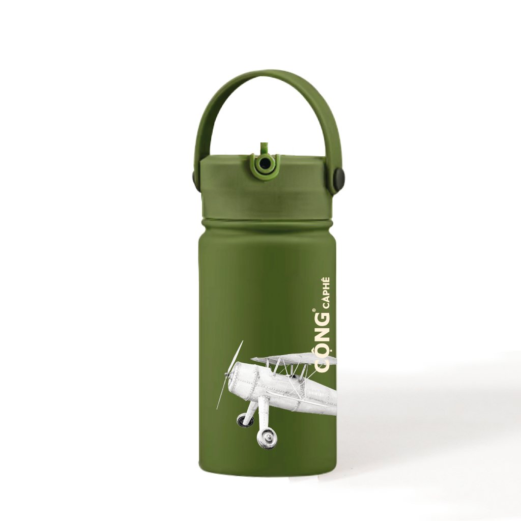 Bình giữ nhiệt nóng lạnh nắp gỗ 600ml - Cộng Cà Phê | BigBuy360 - bigbuy360.vn