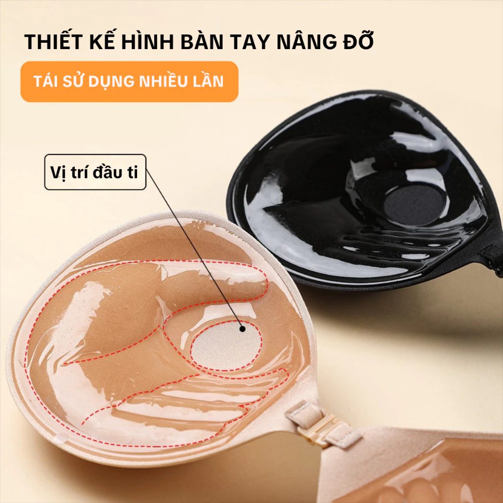 Miếng Dán Nâng Ngực Adore Hình Bàn Tay Có Keo Dính Tạo Khe Đẩy Ngực Tạo Quả Tròn - Adore Global