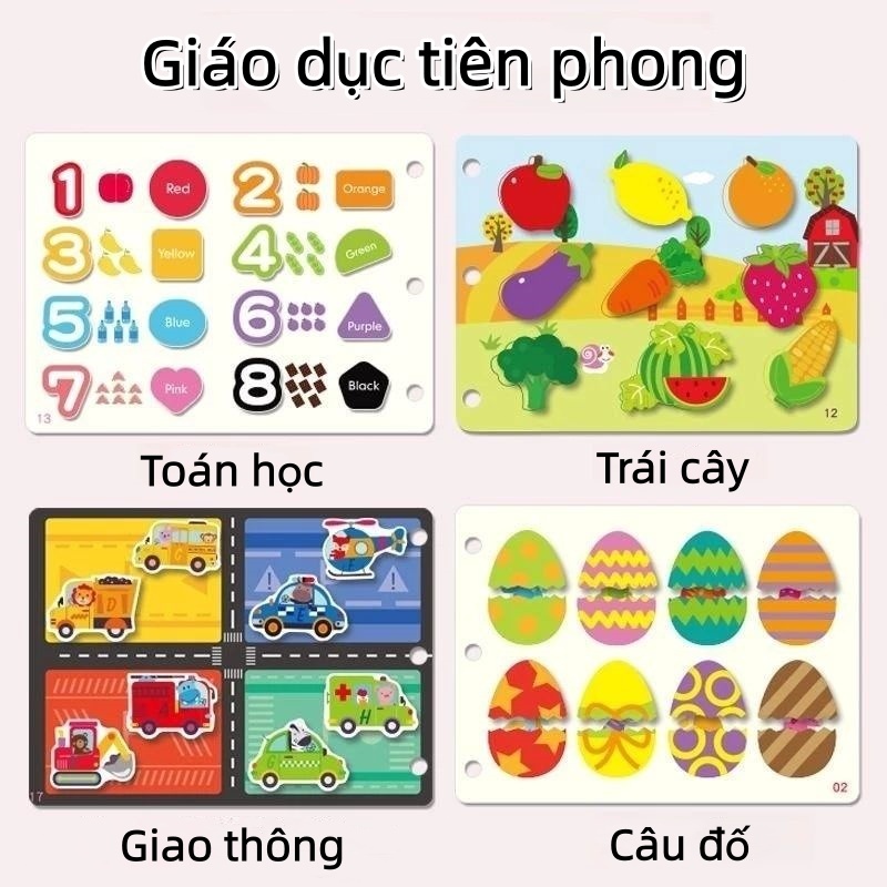 Montessori Sách giác ngộ đầu tiên cho trẻ em Sách học tập giáo dục sớm Sách yên tĩnh
