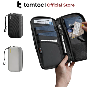 Ví đựng passport Tomtoc Passport Holder thiết kế nhỏ gọn, chính hãng, nhiều ngăn đựng thẻ, giấy tờ
