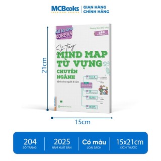 Sách - All In One Korean - Sổ Tay Mind Map Từ Vựng Tiếng Hàn Chuyên Ngành Dành Cho Người Đi Làm