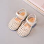 Sandal Rọ Bé Gái Phong Cách Vintage - Giày Rọ Da Mềm Cao Cấp Đế Êm Chống Trơn Trượt (Màu Kem, Bạc) TH Kids
