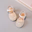 Sandal Rọ Bé Gái Phong Cách Vintage - Giày Rọ Da Mềm Cao Cấp Đế Êm Chống Trơn Trượt (Màu Kem, Bạc) TH Kids