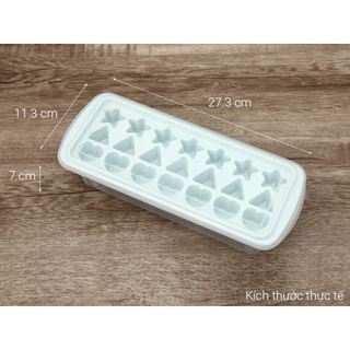 Khay đá sáng tạo Inochi Kari 21 viên – chất liệu nhựa an toàn, chống nấm mốc, tạo đá nhiều hình dạng thú vị