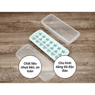 Khay đá sáng tạo Inochi Kari 21 viên – chất liệu nhựa an toàn, chống nấm mốc, tạo đá nhiều hình dạng thú vị