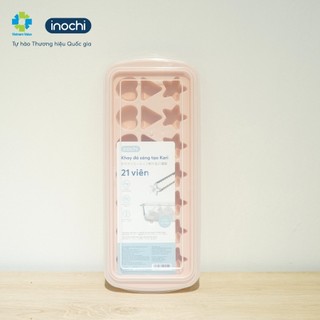 Khay đá sáng tạo Inochi Kari 21 viên – chất liệu nhựa an toàn, chống nấm mốc, tạo đá nhiều hình dạng thú vị