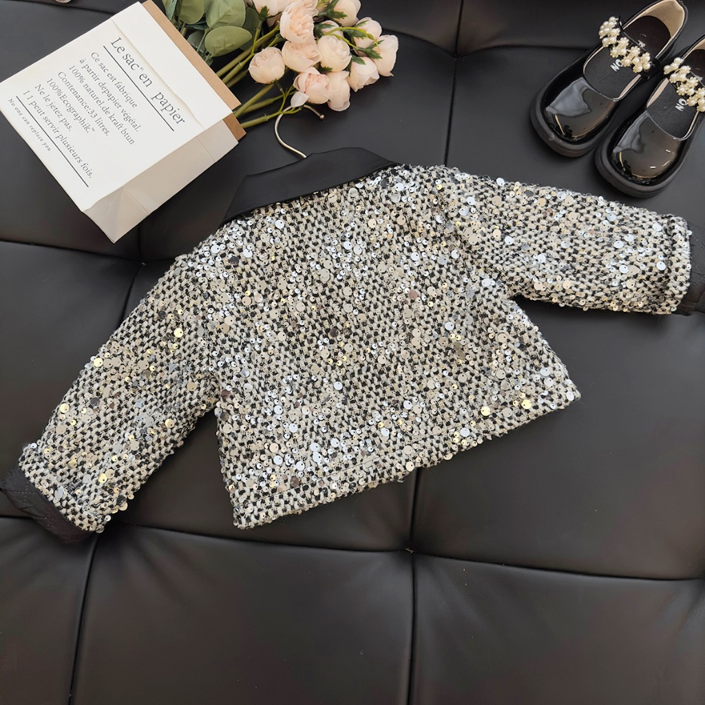 Áo Khoác Bé Gái Hania Kids Phong Cách Tiểu Thư Blink Blink Lấp Lánh Sang hảnh