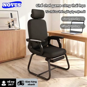 NOVUS Ghế Gaming Văn Phòng Lưới Thoáng Khí - Bảo Vệ Cột Sống Giảm Áp Lực Lưng - Đệm Bọt Cao Tính Nảy Mềm Mát Da