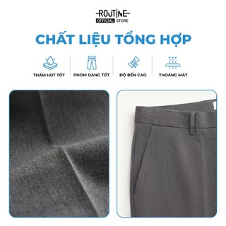 Quần Tây Dài Nam Trơn Form Slim - Routine 10F24PFO044R1