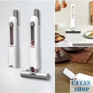 Cây Lau Kính Mini Có Hộp Tiện Lợi Nhựa Abs Và Bọt Biển Mềm Xoay 120 Độ Dễ Dàng Lau Mọi Vị Trí Khó Chạm Tới