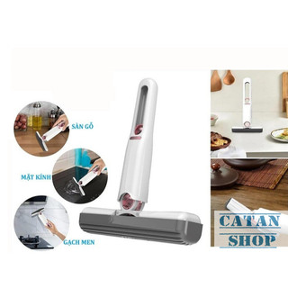 Cây Lau Kính Mini Có Hộp Tiện Lợi Nhựa Abs Và Bọt Biển Mềm Xoay 120 Độ Dễ Dàng Lau Mọi Vị Trí Khó Chạm Tới