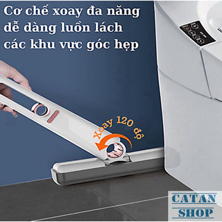 Cây Lau Kính Mini Có Hộp Tiện Lợi Nhựa Abs Và Bọt Biển Mềm Xoay 120 Độ Dễ Dàng Lau Mọi Vị Trí Khó Chạm Tới