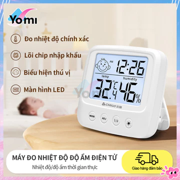 Nhiệt kế phòng, nhiệt ẩm kế, máy đo nhiệt độ phòng ngủ, đo độ ẩm điện tử cho bé chính xác,Có Thể Dùng Làm Quà Tặng