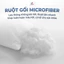 Ruột gối lông vũ HANVICO Microfiber / Bảo vệ gối chống ẩm, chống mùi, không tạo tiếng sột soạt