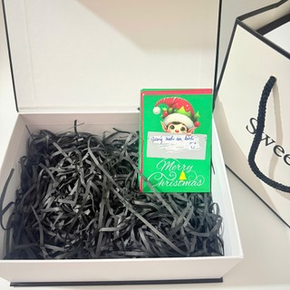 (SWL+thẻ cào Noel) Combo hộp túi quà kèm thẻ cào nole xinh xắn, phụ kiện rơm, hạt xốp sang trọng, quà tặng ý nghĩa