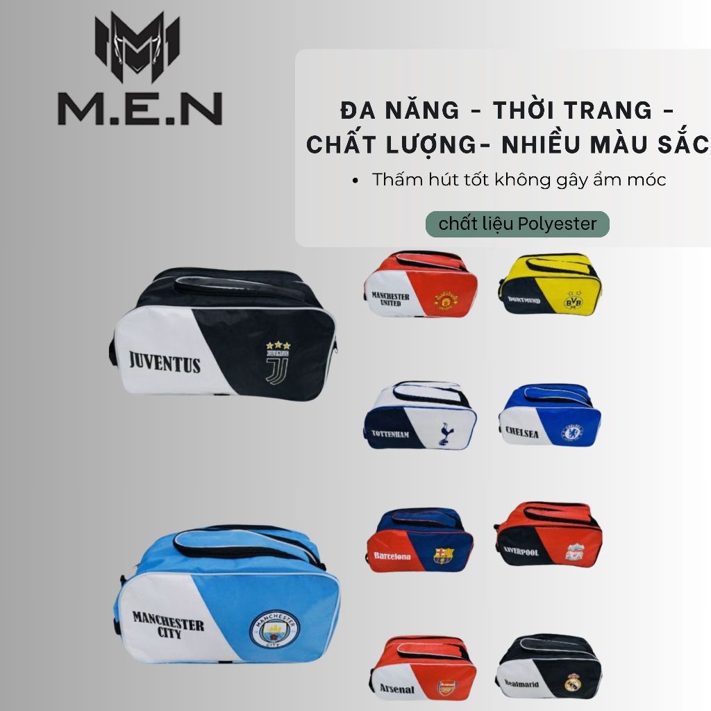 Túi đựng giày Đá Banh Bóng Đá 2 Ngăn 13 hình Kết hợp túi chạy bộ K391 M.E.N (FREESHIP)