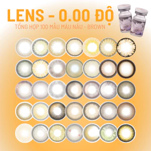 Lens màu nâu - brown 0 độ thương hiệu Luna Eyes