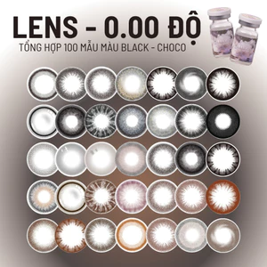Lens màu Black & Choco 0 độ thương hiệu Luna Eyes