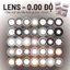 Lens màu Black & Choco 0 độ thương hiệu Luna Eyes