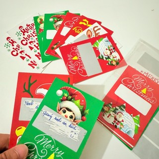 Thẻ cào Noel tự ghi may mắn, xinh xắn, quà tặng dịp sinh nhật, Noel, các ngày lễ...