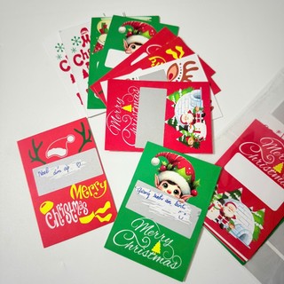 Thẻ cào Noel tự ghi may mắn, xinh xắn, quà tặng dịp sinh nhật, Noel, các ngày lễ...