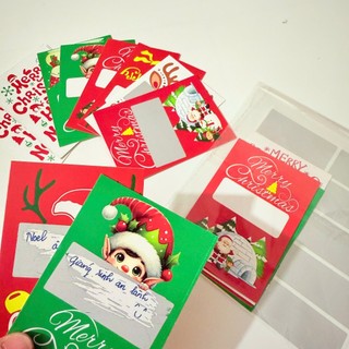 Thẻ cào Noel tự ghi may mắn, xinh xắn, quà tặng dịp sinh nhật, Noel, các ngày lễ...