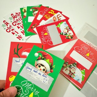 Thẻ cào Noel tự ghi may mắn, xinh xắn, quà tặng dịp sinh nhật, Noel, các ngày lễ...