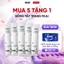 Combo 5 Bông tẩy trang Miju - 100% cotton - Dập viền - Không xơ bông