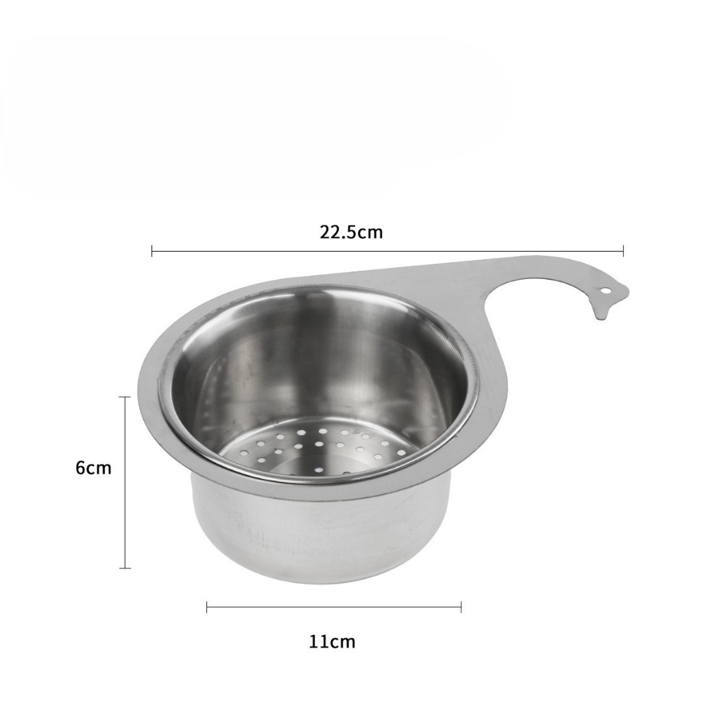 【Giỏ Lọc Inox Cổ Thiên Nga】- Giải Pháp Lọc Rác Thông Minh | Chống Tắc Nghẽn, Làm Khô & Treo Tiện Lợi