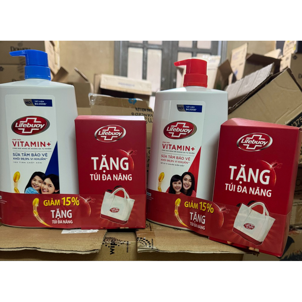 Sữa tắm Lifebuoy Vitamin 1.1 kg - Dưỡng ẩm và Bảo vệ vượt trội