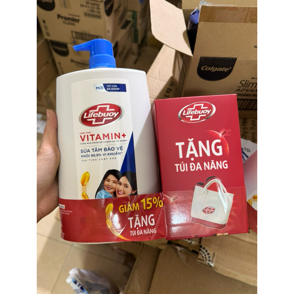 Sữa tắm Lifebuoy Vitamin 1.1 kg - Dưỡng ẩm và Bảo vệ vượt trội
