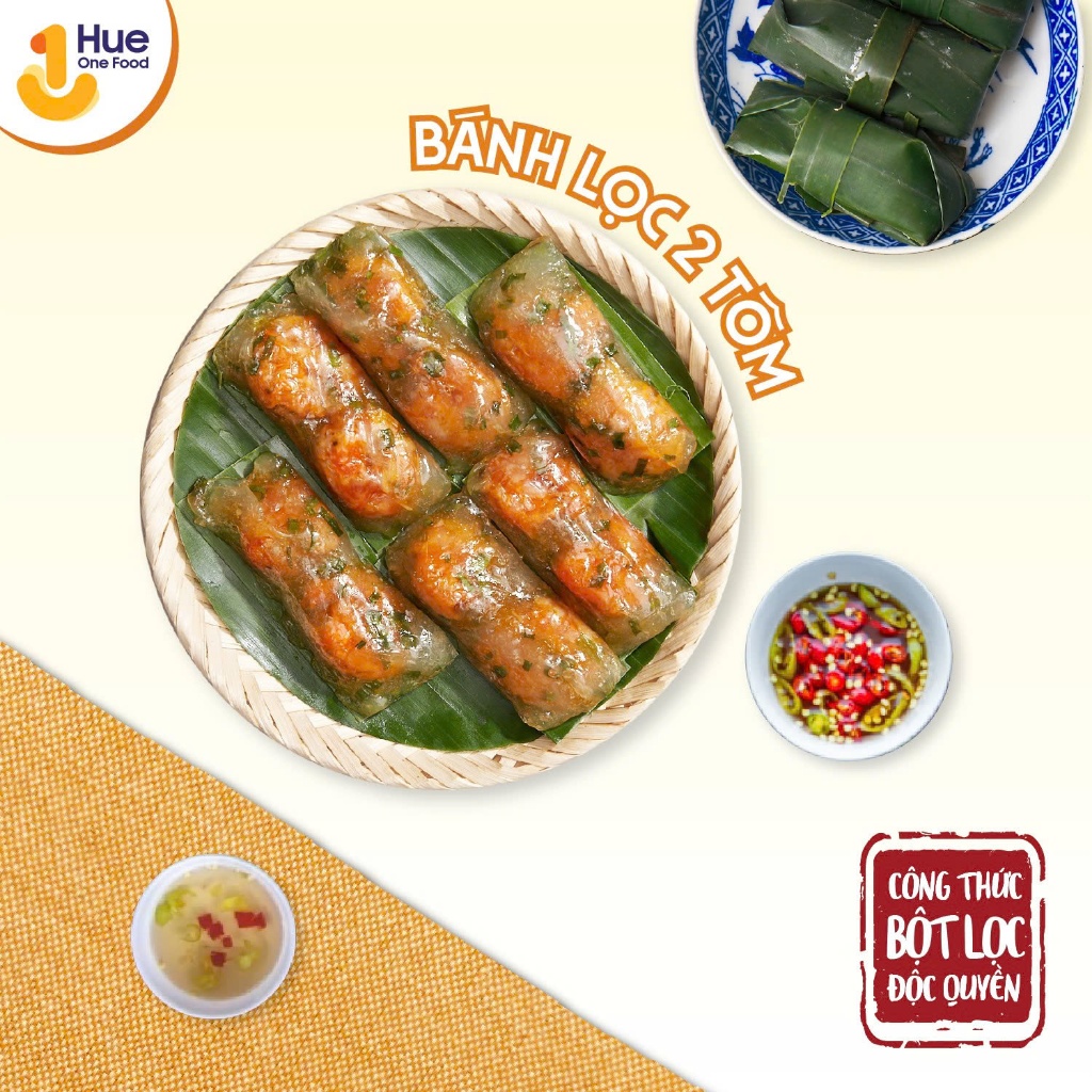 Bánh Bột Lọc Huế Chính Gốc Huế, Ngon đậm đà, Đặc Sản Huế - Thùng 3 túi(10c/túi) Hue One Food | BigBuy360 - bigbuy360.vn