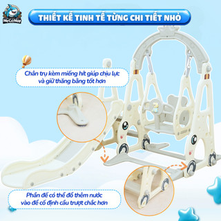 Cầu Trượt Xích Đu Pakey ÔTÔ, Tên Lửa Cầu Trượt Cho Bé TẶNG KÈM BÓNG RỔ Chịu tải 50kg Hàng Dày Dặn