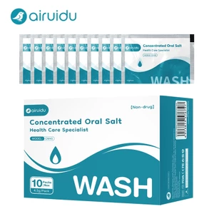 Airuidu CM45 Gói Muối Sinh Lý Súc Miệng Và Tửa Mũi Có Thể Ðược Sử Dụng 1 Hộp 10 Gói