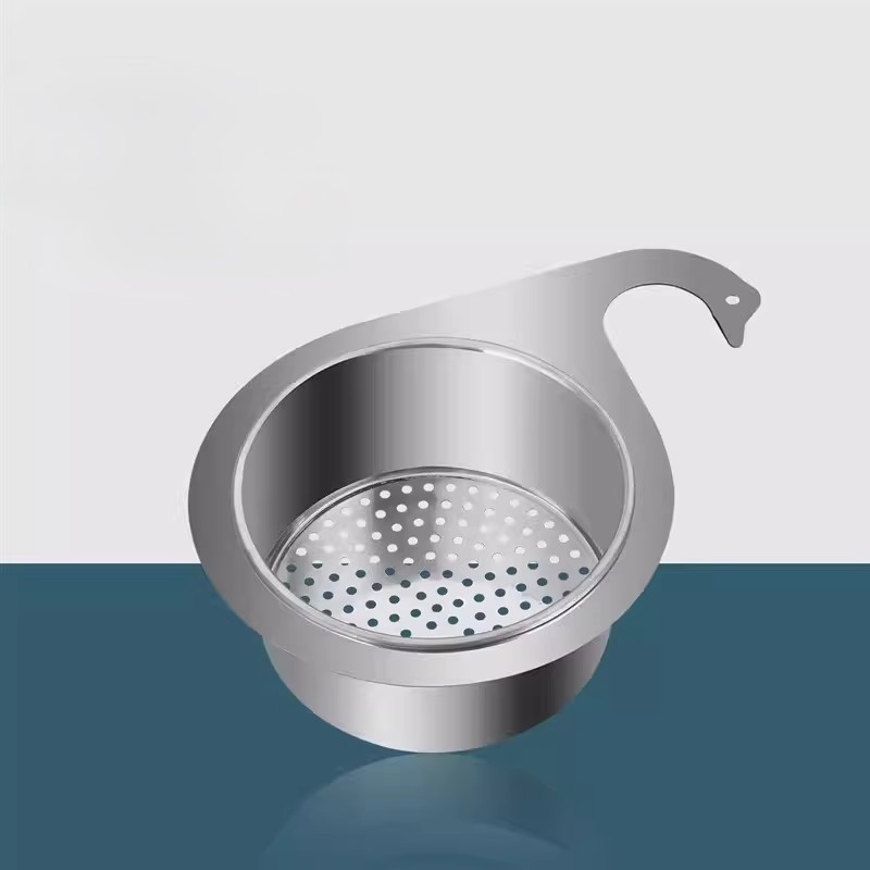 【Giỏ Lọc Inox Cổ Thiên Nga】- Giải Pháp Lọc Rác Thông Minh | Chống Tắc Nghẽn, Làm Khô & Treo Tiện Lợi