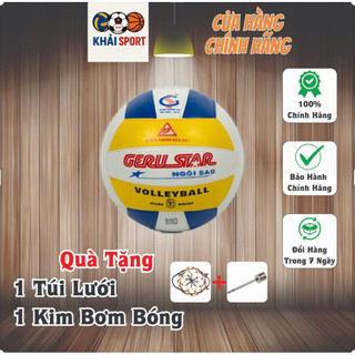 BÓNG CHUYỀN CAO SU - CHÍNH HÃNG GERU STAR (Tặng Lưới & Kim Bơm)
