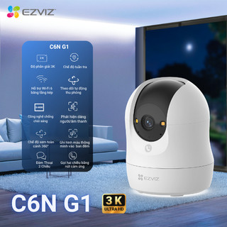 Camera WIFI EZVIZ C6N G1 5MP 3K - Góc siêu rộng, Nhận Diện Người, True, Chạm Gọi Nhanh, Đàm thoại hai chiều