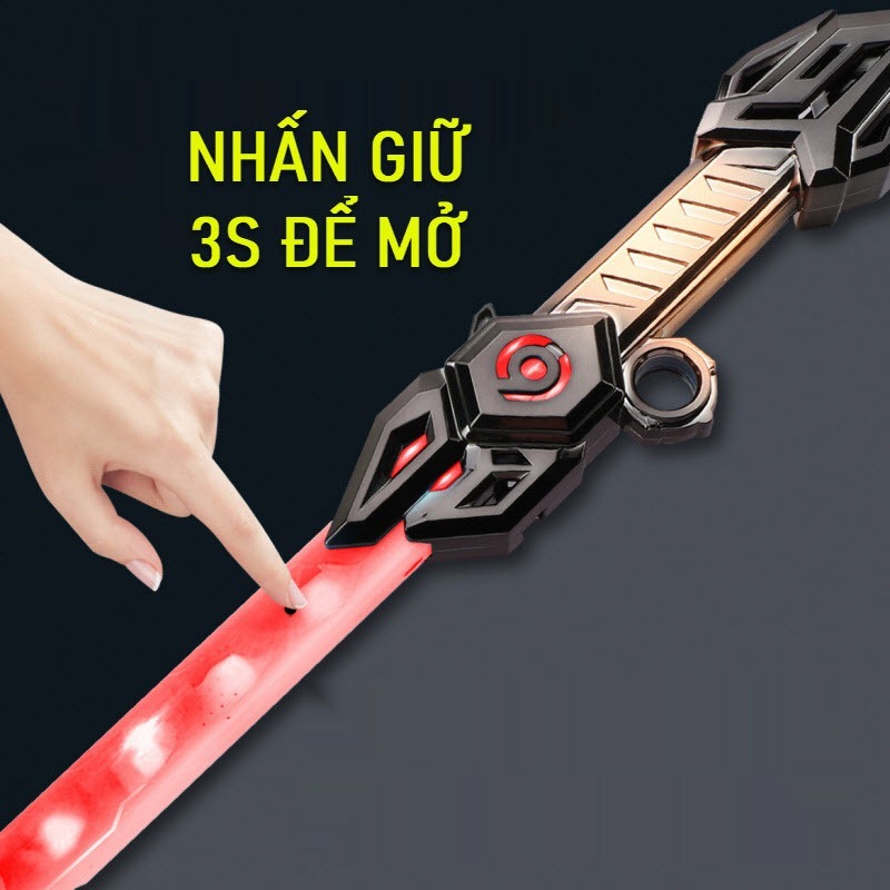 Kiếm LED Phát Sáng Leiteng Xoay 360° – Đèn 7 Màu, Sạc Type-C, Dài 61cm, Đồ Chơi Siêu Anh Hùng Cho Bé