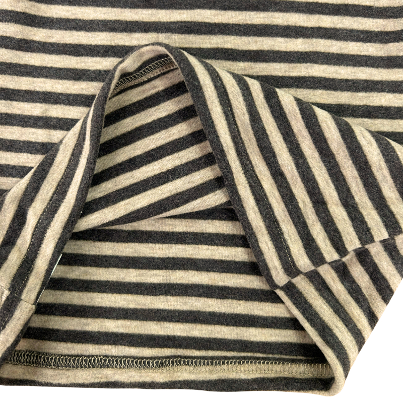 Áo Thun Tay Dài Bé Gái Hania Kids Chất Cotton Co Giãn, Họa Tiết Kẻ Ngang Màu Nâu Cà Phê