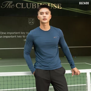 Áo Sweater Giữ Nhiệt Nam Dài Tay GUZADO, Vải Heattech Cao Cấp, Co Giãn, Chống Nhăn Giữ Form GDT02