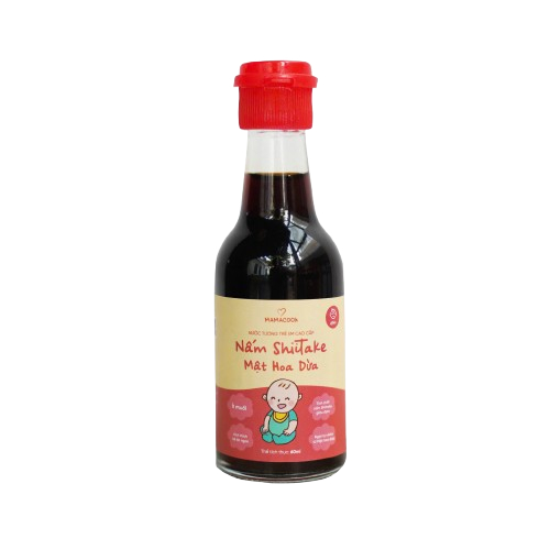 Nước Tương Trẻ Em Cao Cấp – Nấm Shiitake & Mật Hoa Dừa Mamacook 60ml